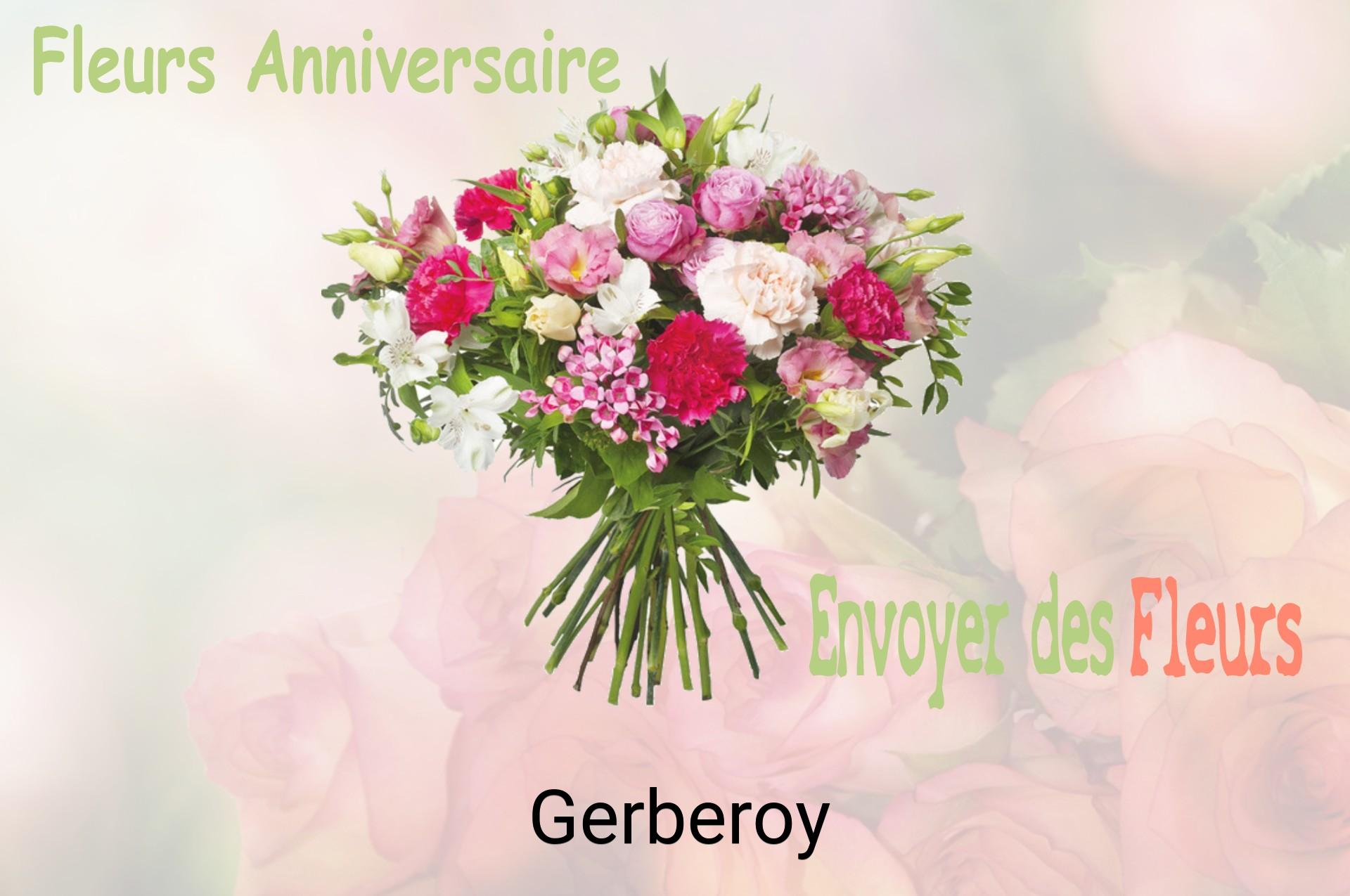 Bouquet de fleurs d’anniversaire livré à Gerberoy