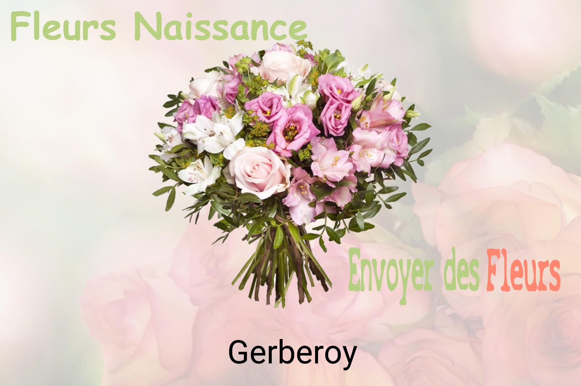 Bouquet de fleurs de naissance livré à Gerberoy